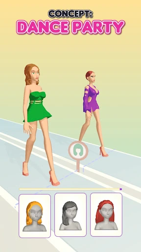 Gameplay screenshot 2 from Fashion Battle - Dress up game - Role Playing game